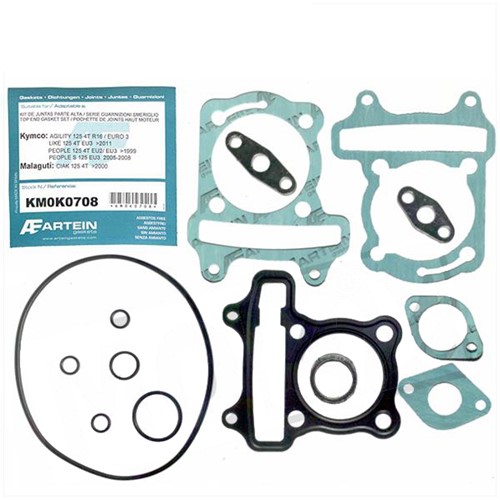Pakking set Cilinder 125cc Kymco Agility 125 4t / China 125cc 4t - Gy6 125cc 4t