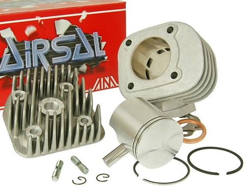 Cilinder Airsal Sport 65cc 46mm Aprillia Rally / Beta Ark / Beta Ycon / Scarabeo / Yamaha Axis / Yamaha Why / Aprillia Sr 2000 / Yamaha Jog / Yamaha Neos / Malaguti F12 / Minarelli Horizontaal