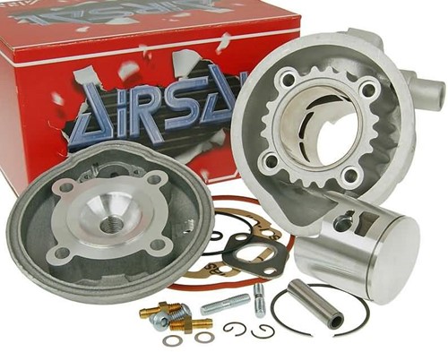 Cilinder Airsal 70cc Racing T6 47.6mm Yamaha Aerox / Rally L.C / Aprillia Sr 2000 / SR L.C / Ycon L.C / Beta Ark l.c / Malaguti F12 L.C / F12R L.C / F15 L.C / Minarelli Horizontaal L.C