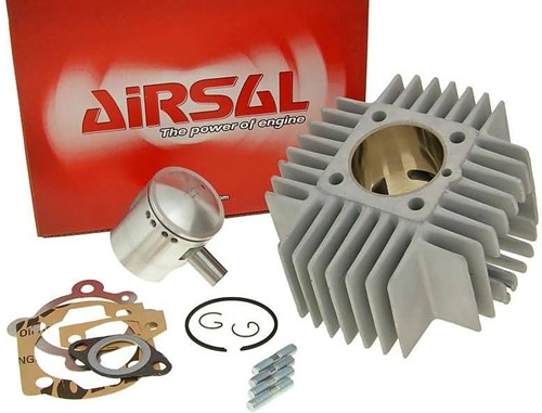 Cilinder Airsal Racing T6 70cc Puch Maxi 45mm (8 Koelribben)