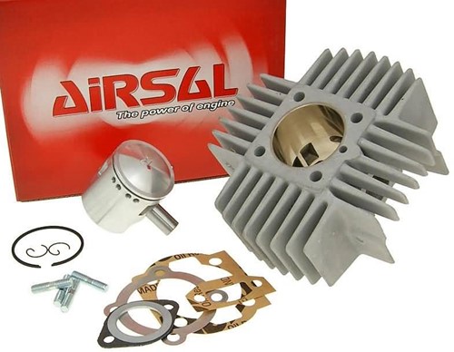 Cilinder Airsal Racing T6 70cc Puch Maxi 45mm T6 (7 Koelribben)