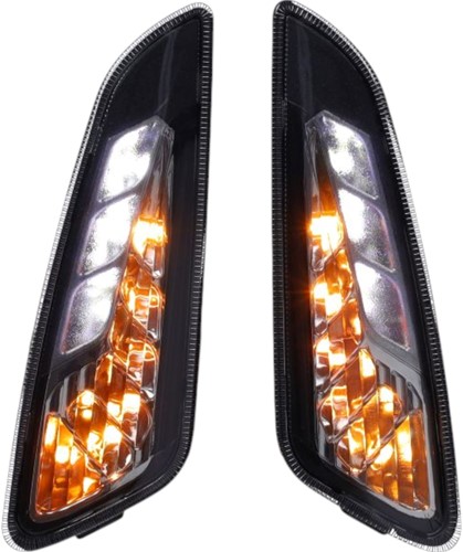 Knipperlichtset DMP Led Vespa Sprint en Primavera Smoke met Dagrijverlichting