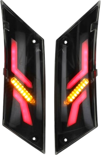 Knipperlicht Set Power1 Led SP-1 voor Piaggio Zip 50 4T Achterkant - E24 Keurmerk