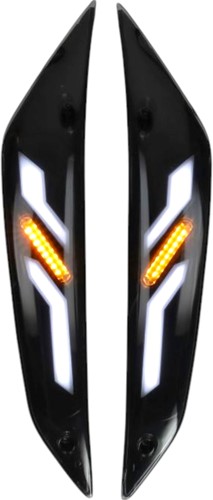 Knipperlicht Set Power1 Led SP-1 voor Piaggio Zip 50 4T Voorkant - E24 Keurmerk