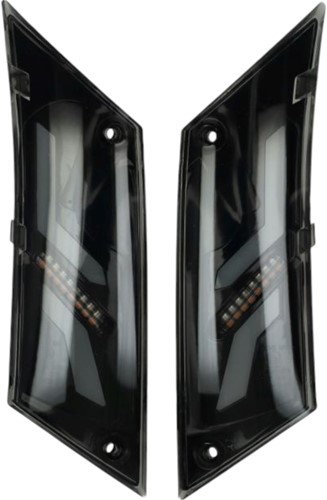Knipperlicht Set Power1 Led SP-1 voor Piaggio Zip 50 4T Achterkant - E24 Keurmerk-2