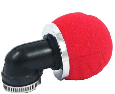 powerfilter scooter - bol rood / zwart maat 30-35mm haaks model