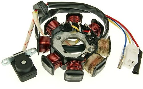 Ontsteking 101 Octane Baotian / Btc / Agm / Znen / Iva / Berini 4t / China Gy6 4t / Peugeot Tweet / Peugeot Kisbee / Peugeot V-clic / Fosti grande Retro / Pico (2-draaden in stekker)