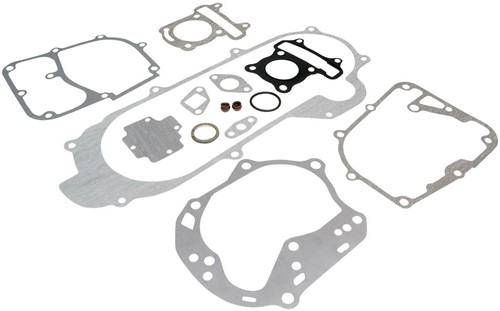 Pakking Set Compleet (Motorblok) Kymco Agility 50 10inch / Peugeot V-clic / Baotian Speedy / Pico / Fosti Retro / Agm / Btc / Iva / China Gy6 4t (Voor modellen met 10inch wielen)
