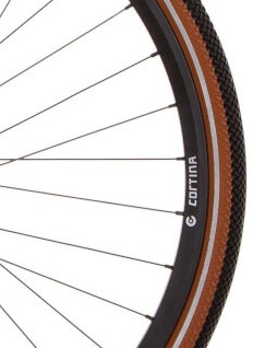 Fiets Buitenband Cortina btb Canberra 28 x 1.75 zw/caramel refl