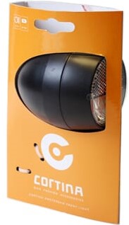 Fiets Cortina koplamp Amsterdam batterij zwart