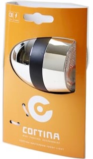 Fiets Cortina koplamp Amsterdam dynamo chroom/zwart