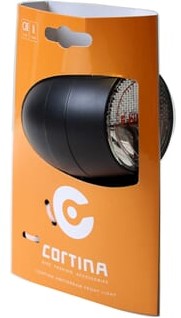 Fiets Cortina koplamp Amsterdam E-bike zwart