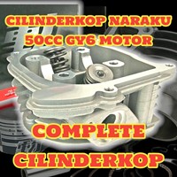 Cilinderkop Naraku 50cc Kymco Agility 50 / Fosti Grande Retro / Kymco Vp50 / Kymco Vitality 4t / Kymco New Dink / Sym Fiddle 1 / Sym Orbit 1 / Baotian Gy6 / Btc / Agm / Znen / Peugeot Tweet / Peugeot