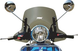 windscherm vespa px faco Hoogte 340mm smoke laag