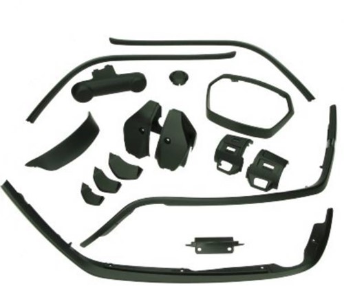 Complete Stylingkit / Sierlijst Set Vespa Sprint Mat Zwart (Voor Modellen V.a 2018)