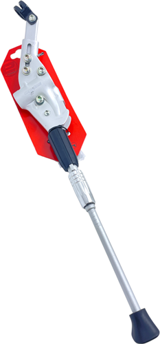 Fiets Zijstandaard achterbrugmontage Ergotec universeel 24 t/m 28" - zilver
