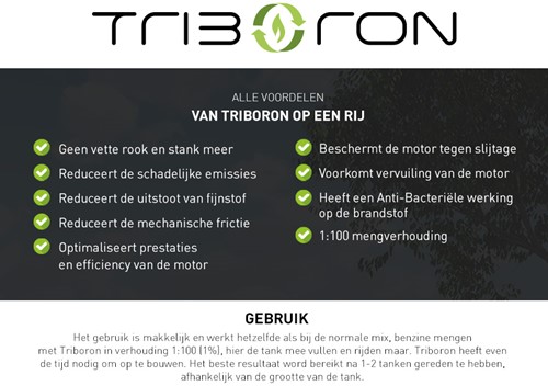 Triboron 2 Takt Olie Vervanger Concentraat Zelf Mengen 1:100 (stank En Rookvrije Tweetakt Olie)-2