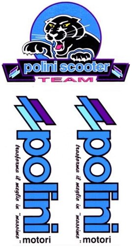 stickerset sponsor polini 3-delig kleur blauw