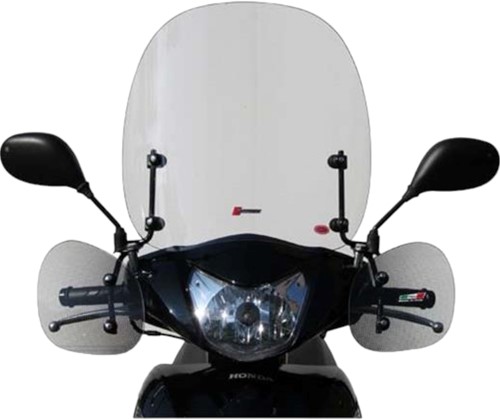 Windscherm Honda Vision 50cc T/m 110cc 4t V.a 2011 T/m 2014  Faco 3-delig + Hand bescherm kappen Hoogte 460mm
