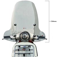 Windscherm FACO Hoog Helder Vespa Primavera / Vespa Elettrica Hoogte 720mm-2