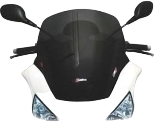 windscherm piaggio mp3 250cc / 400i cc faco Hoogte 510mm dark