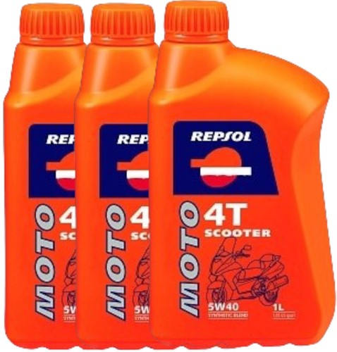 Package Deal Motorolie 5W40 Repsol Vol Synthetisch 1000ML
