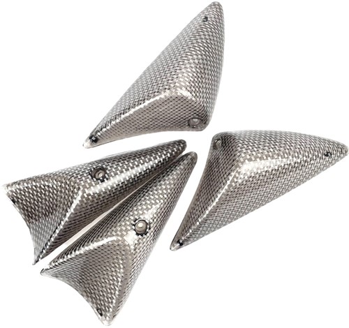 Knipperlichtglas Set Carbon 4 Delig Peugeot Speedfight 1 + 2 50 A.C / Peugeot Speedfight 1 + 2 50 LC