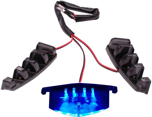 Led verlichting voorscherm Piaggio Zip 2000 SP Blauw