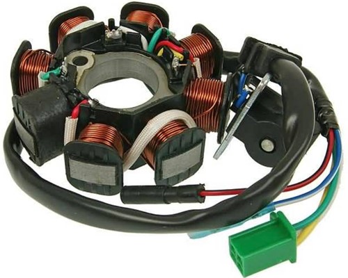 Ontsteking 8 Spoelen China 4T GY 125 4T / Baotian GY 125 / DYM GY 125 / Agm GY 125 / BTC GY 125 / IVA GY 125 / Znen GY 125 T/m 150cc ( 5-Polige stekker )
