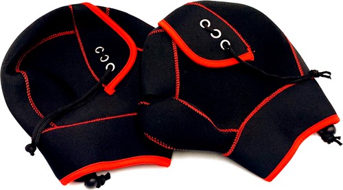 Handmoffen Set Scooter Sport Zwart / Rood [Met Trekkoord]