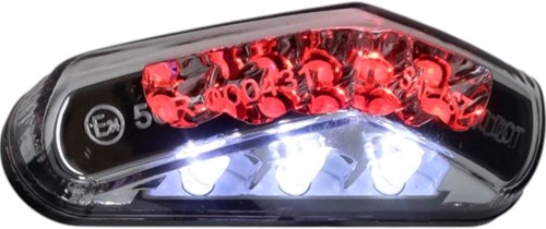 Achterlicht Led Helder voor Aprilia / Super Motard / Derbi / Rieju / Peugeot / Yamaha / Sherco / MBK - Bout Afstand 84mm 