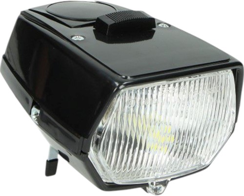 Koplamp Led voor Puch Maxi Zwart Met Schakelaar