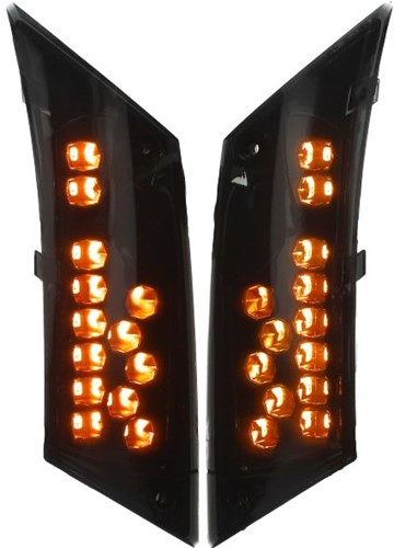 Knipperlicht Set Achter Piaggio Zip 2000 Led Donker Smoke 