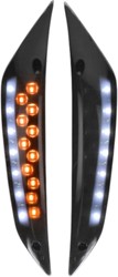 Knipperlicht Set Voor Piaggio Zip 2000 Led Donker Smoke Met Dagrijverlichting 
