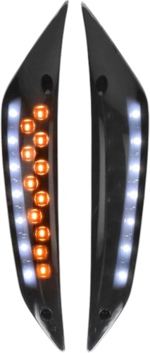 Knipperlicht Set Voor Piaggio Zip 2000 Led Donker Smoke Met Dagrijverlichting 