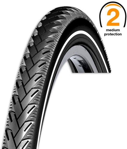 Fiets Buitenband ReXway Mencos 28x1 5/8 x 1 3/8 (37-622) 700x35C Zwart [Type 2]