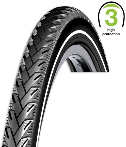Fiets Buitenband ReXway Mencos 28x1 5/8 x 1 3/8 (37-622) 700x35C Zwart [Type 3]