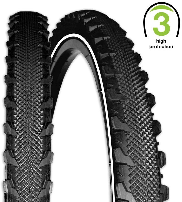Picasso daarna Verwoesten Fiets Buitenband Reway Serpent 26 x 1.75 (47-559) Zwart [Type 3] Cityparts