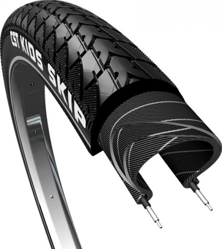 Fiets Buitenband CST Skip Kids 16 x 1.75 (47-305) Zwart Met Reflectie