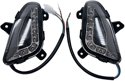 Knipperlicht Set Led Tube Agm Vx50 / Napoli / Rl 50 / China Lx Modellen [Achterkant) Smoke]