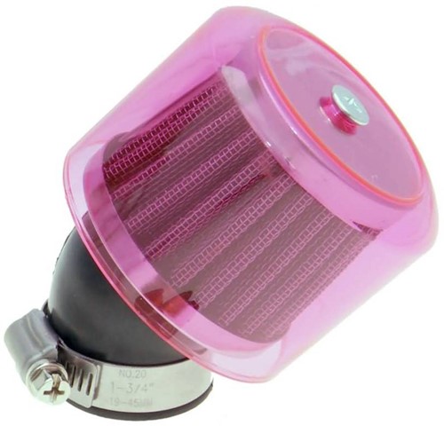 Powerfilter 101 Octane K&N Air Box Paars Schuin 45° Aansluiting Ø35