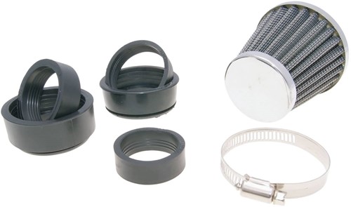 Powerfilter 101 Octane K&N Air Box Chroom Look Rechte Aansluiting Ø32-45mm