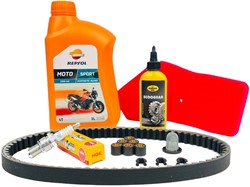 Onderhoudspakket klein AGM VX 50 4T / BTC Riva 4T 50 / Napoli 4T 50 / IVA Lux 4T 50 / Senzo Riva 4T 50 [10inch Wielen]