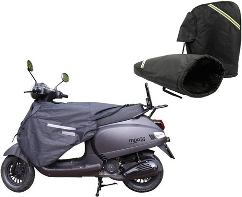 Beenkleed Luxe + Handmoffen Scooter Universeel Zwart Aplus