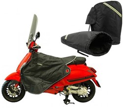 Beenkleed + Handmoffen Scooter Universeel Zwart