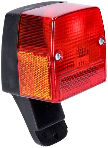 Achterlicht Puch Maxi / Zundapp / Kreidler / Tomos A3 / Tomos a35 / Tomos Flexer / Universeel Rood Glas