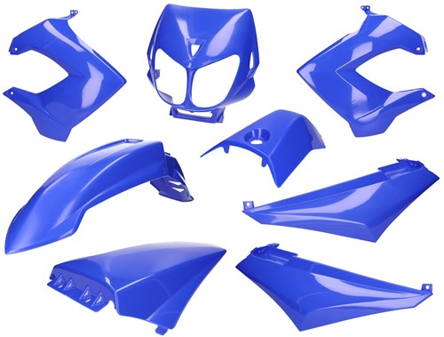 Kappenset Derbi Senda 50 R X-Treme / Derbi Senda 50 SM / Derbi Senda 50 SM X-Treme / Derbi Senda 50 SM DRD Black Edition Blauw