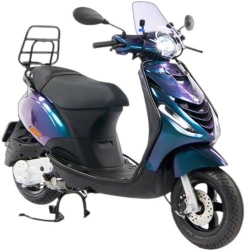 Kappenset Piaggio Zip 2000 Glans Cameleon met SP voorscherm 5 delig