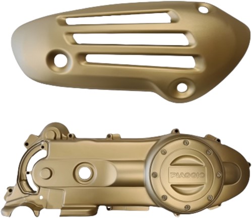 Kickstartdeksel + Hitteschild Goud Vespa Sprint / Vespa Primavera 