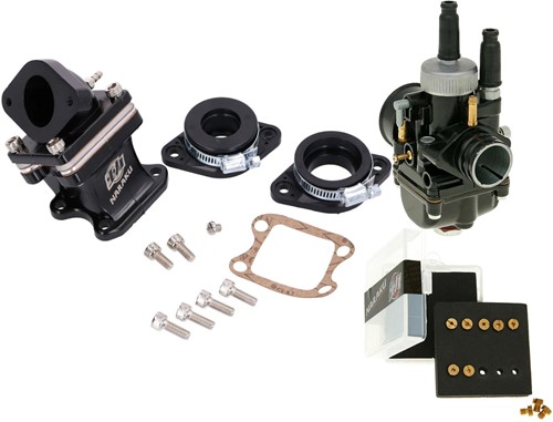 Carburateur Kit Naraku V.2 21mm Peugeot Speedfight 1-2 / Peugeot Viva City t/m 2008 / Elyseo / Peugeot Fox / Buxy / Zenith / Speedake / Kymco Dj 50